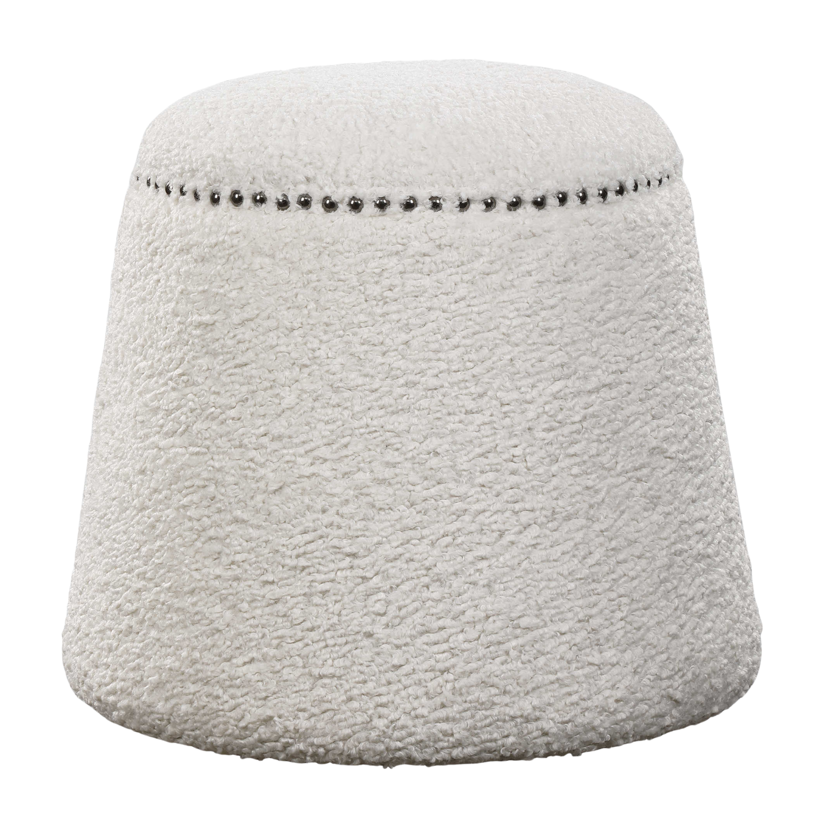 Ottoman en fausse peau de mouton