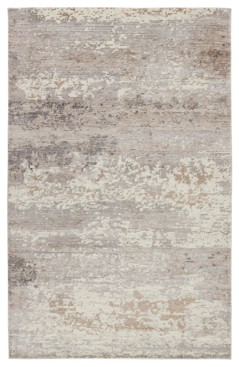 Tapis Roshan en viscose et lin