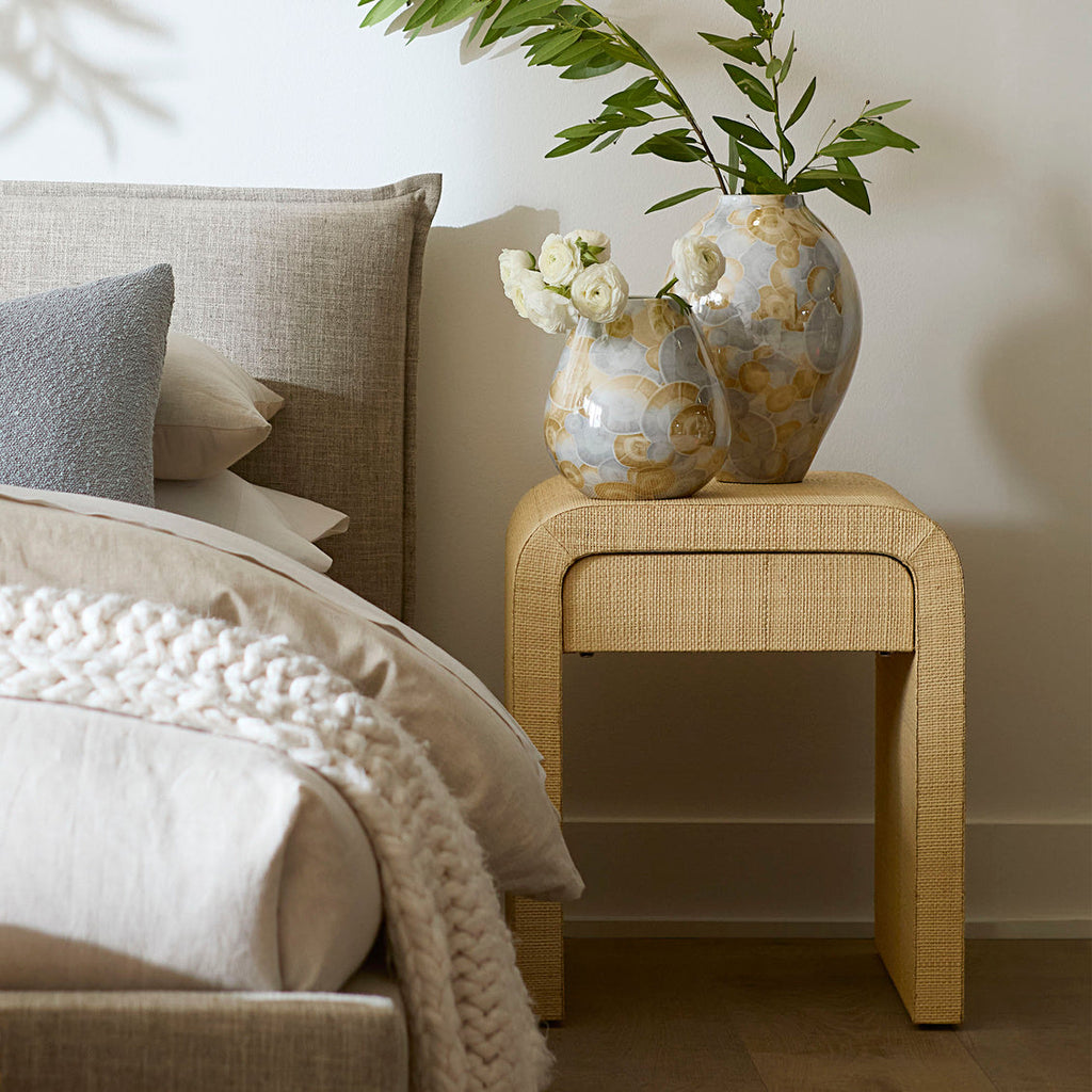 Table d'appoint en raphia