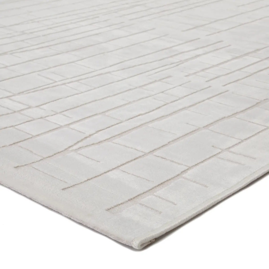 Tapis Fables Cross-Hatch en rayonne et acrylique