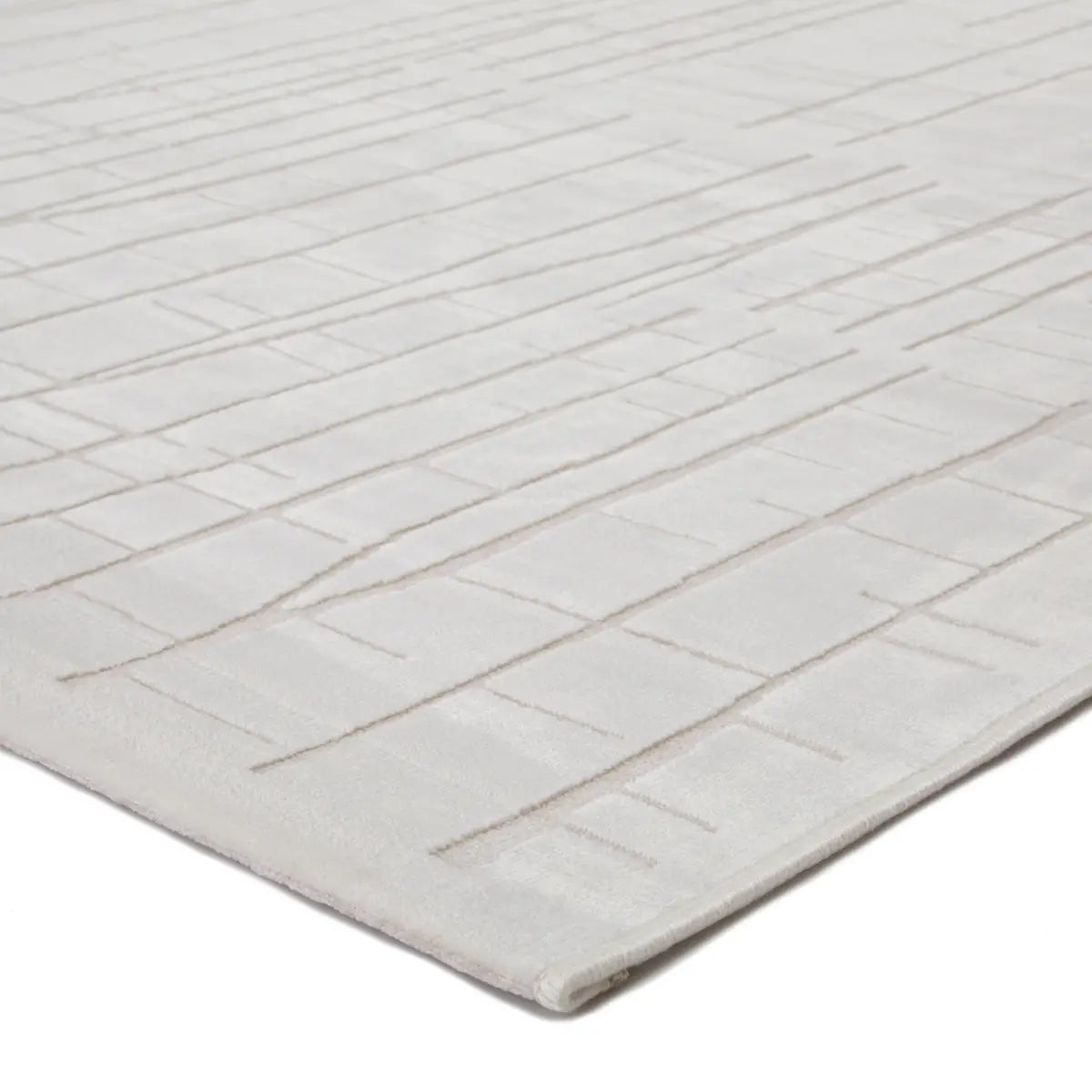 Tapis Fables Cross-Hatch en rayonne et acrylique