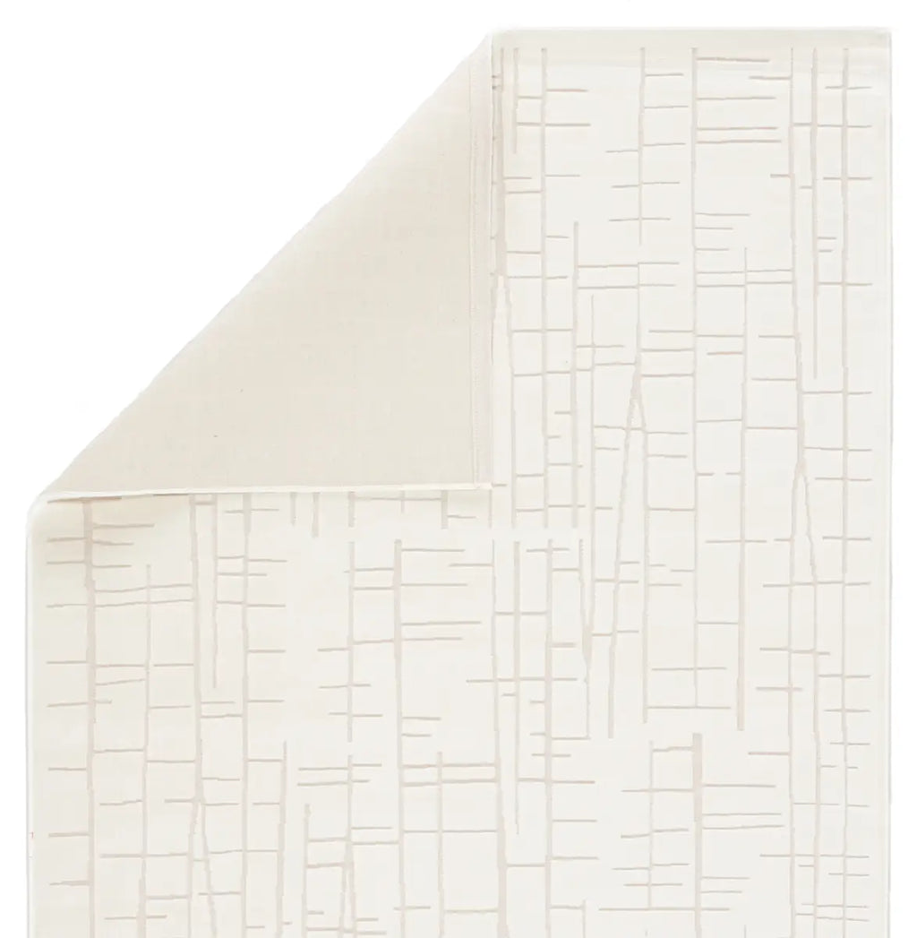Tapis Fables Cross-Hatch en rayonne et acrylique