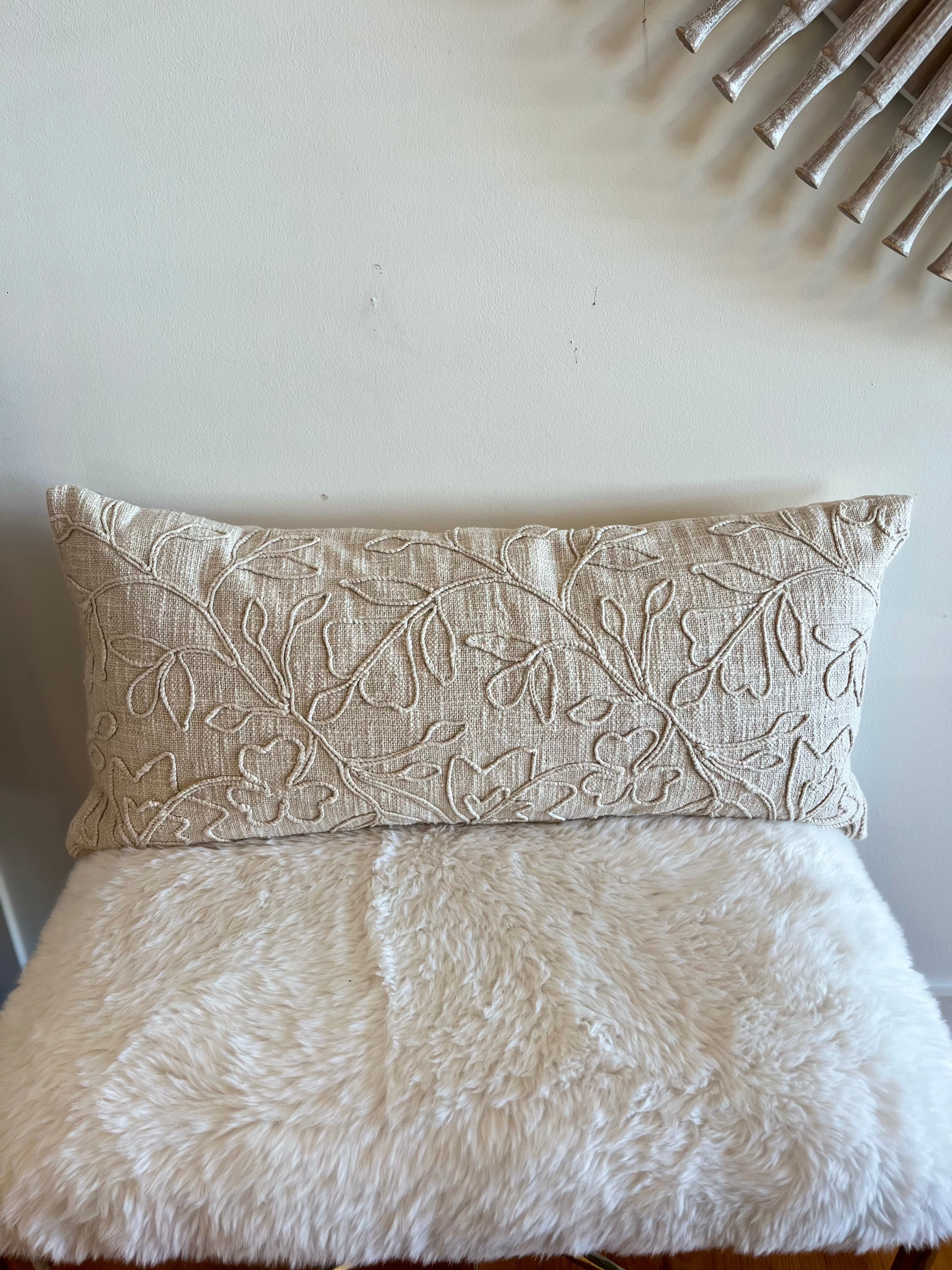Coussin lombaire botanique