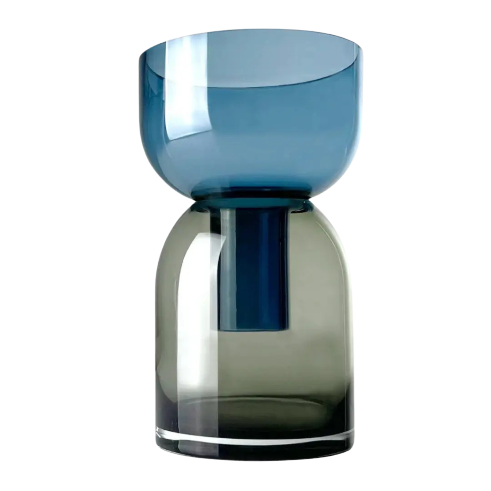 Vase en verre à rabat