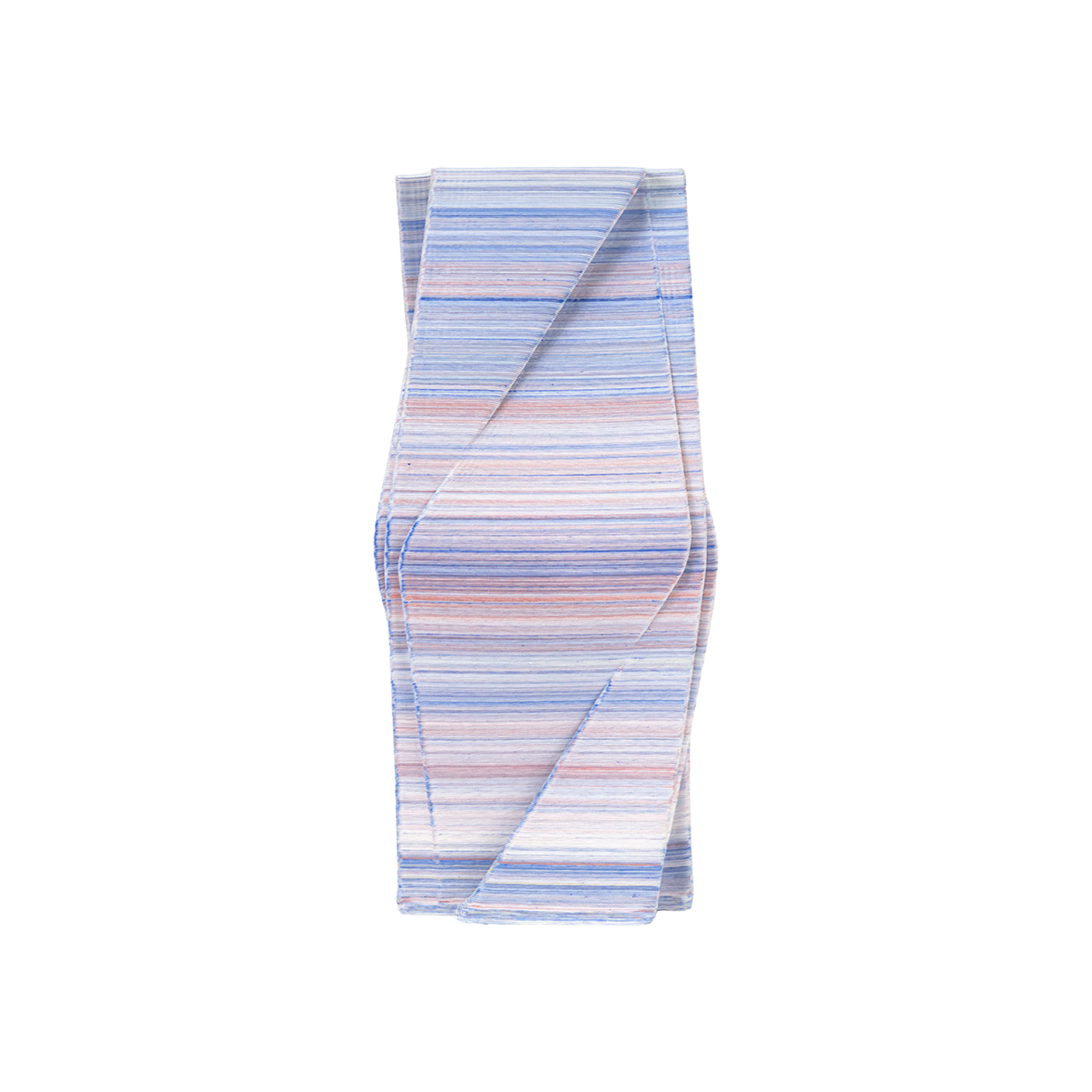 Vase en porcelaine ondulé