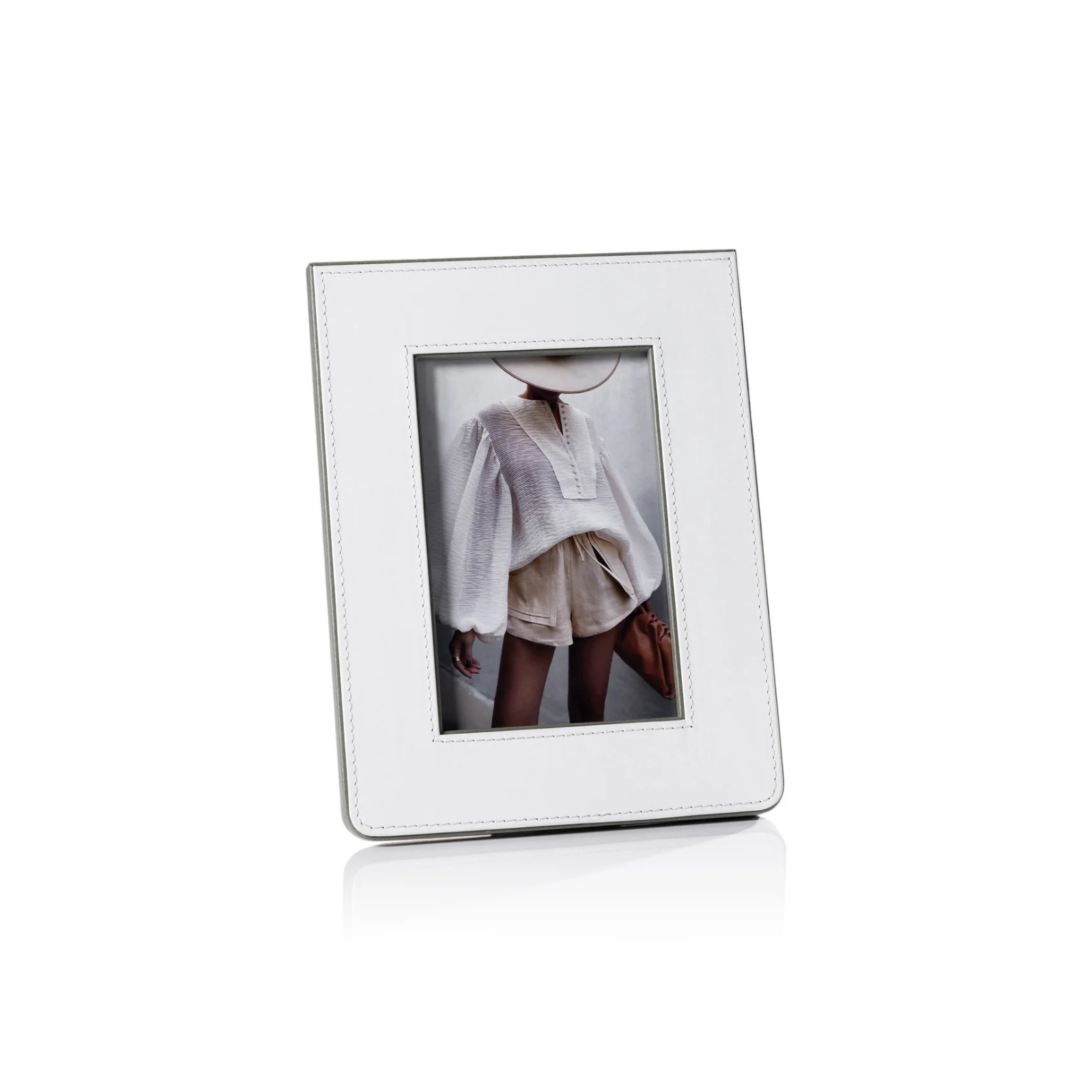 Cadre photo en cuir