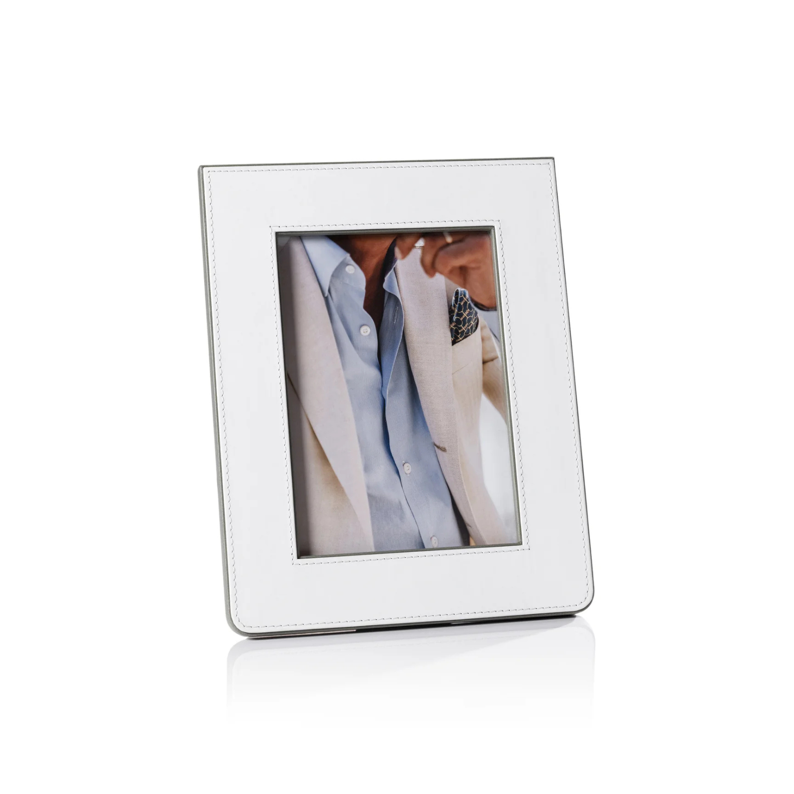 Cadre photo en cuir
