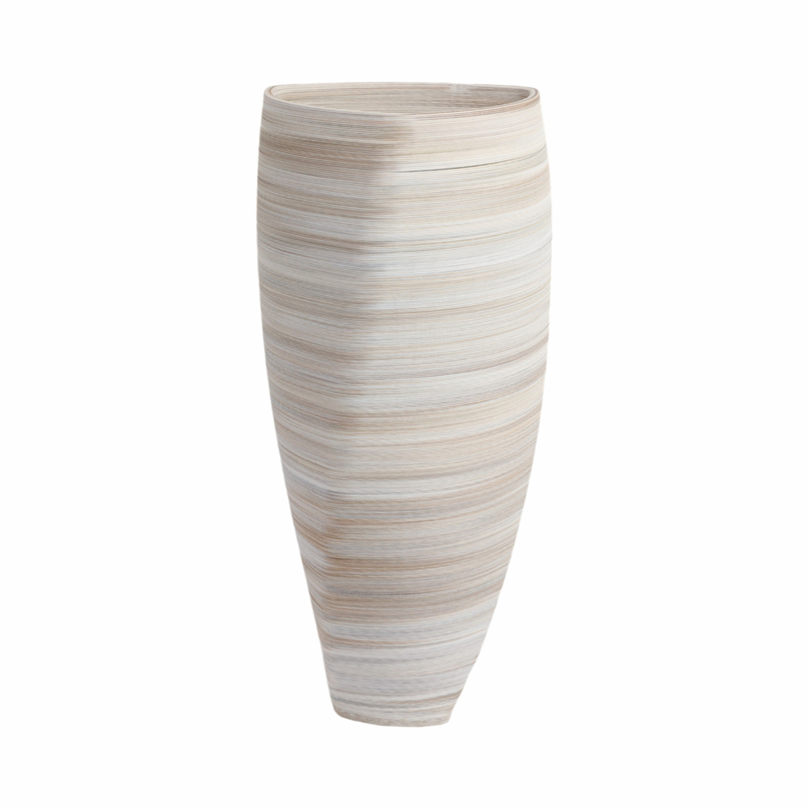 Grand vase en porcelaine imprimé en 3D Mara