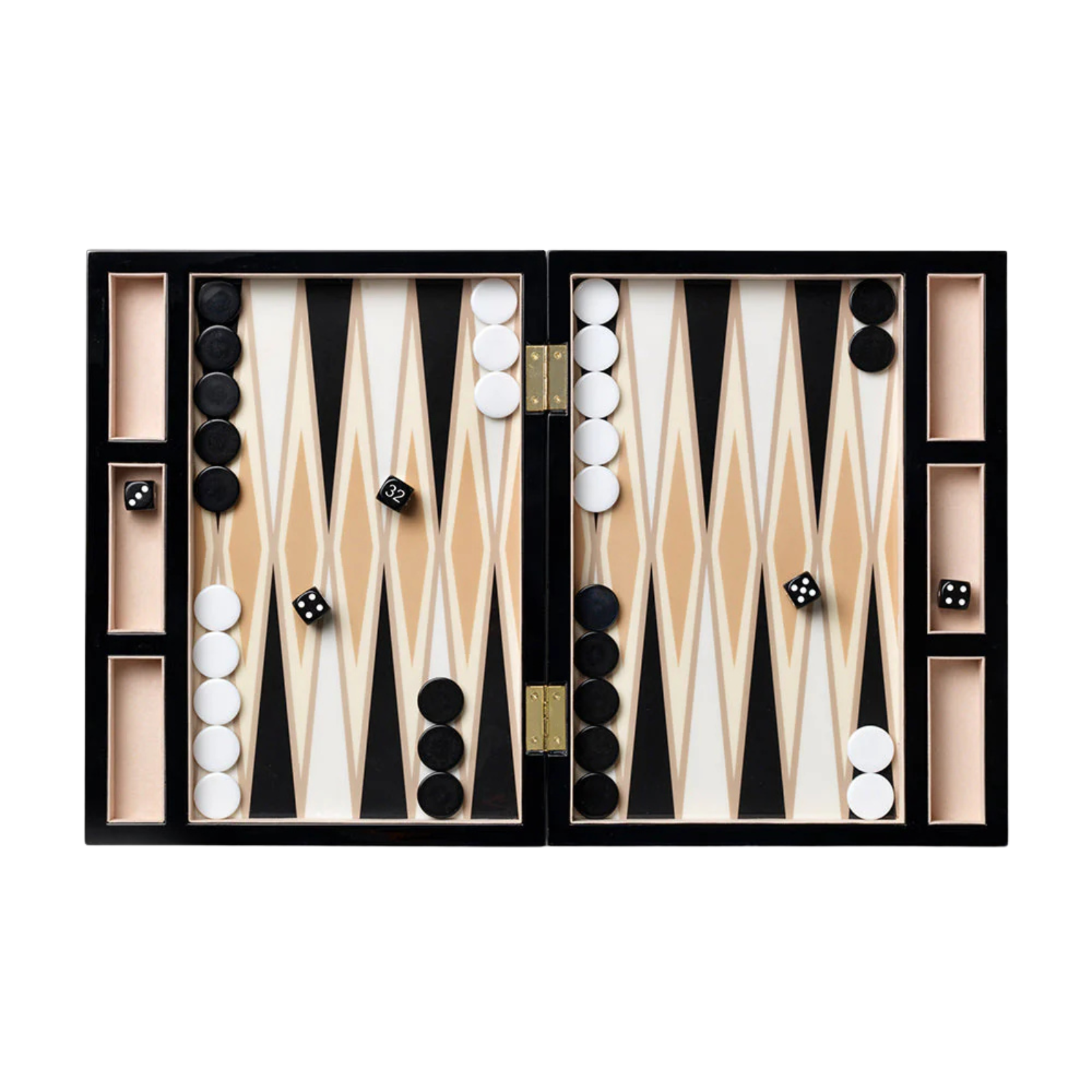 Backgammon laqué