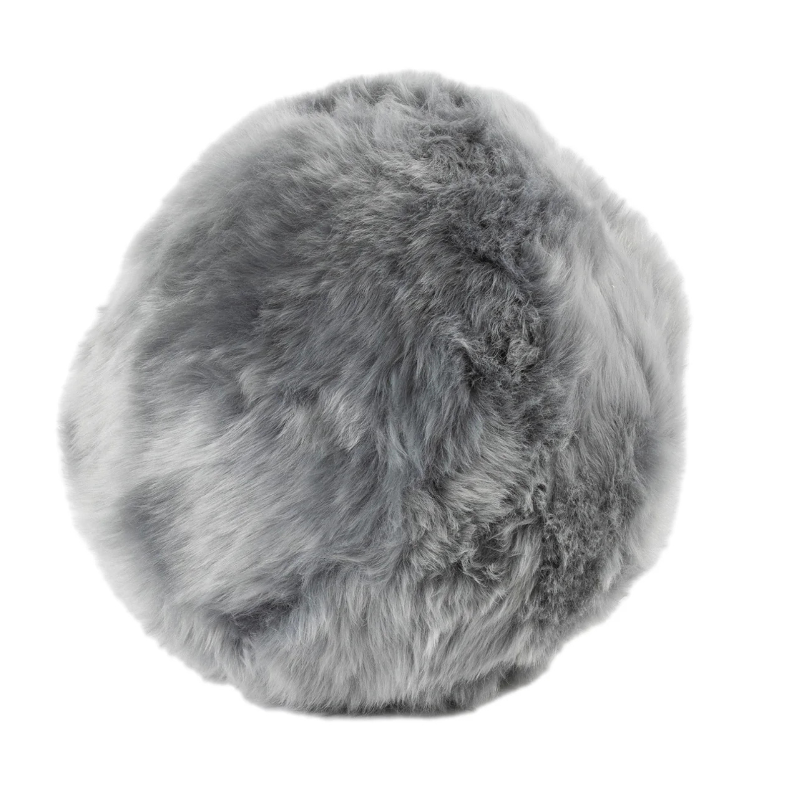 Coussin en boule de laine longue 