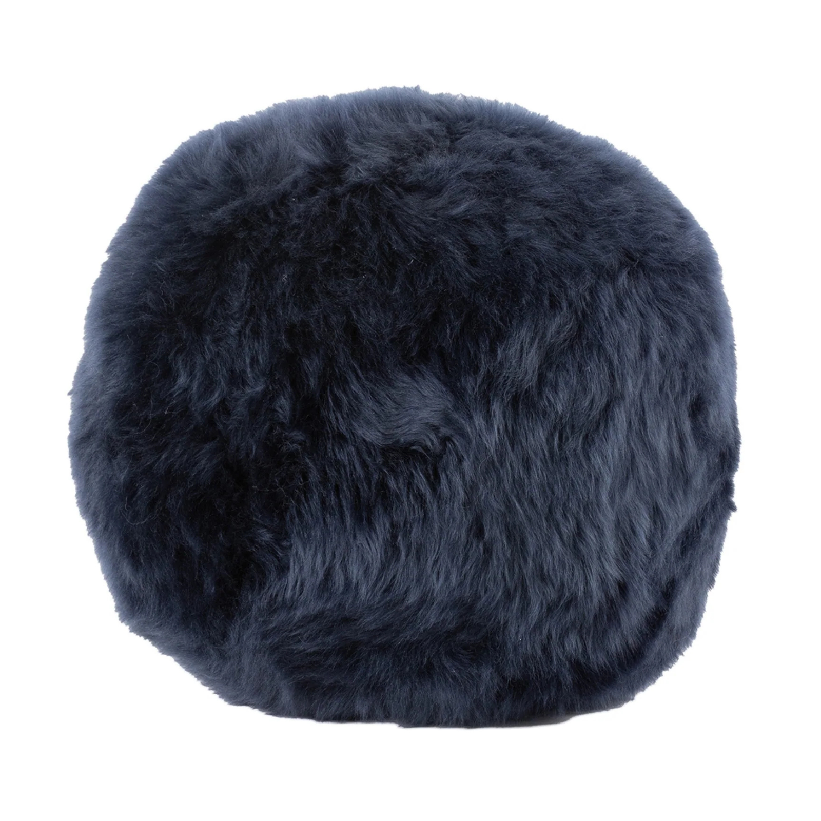 Coussin en boule de laine longue 