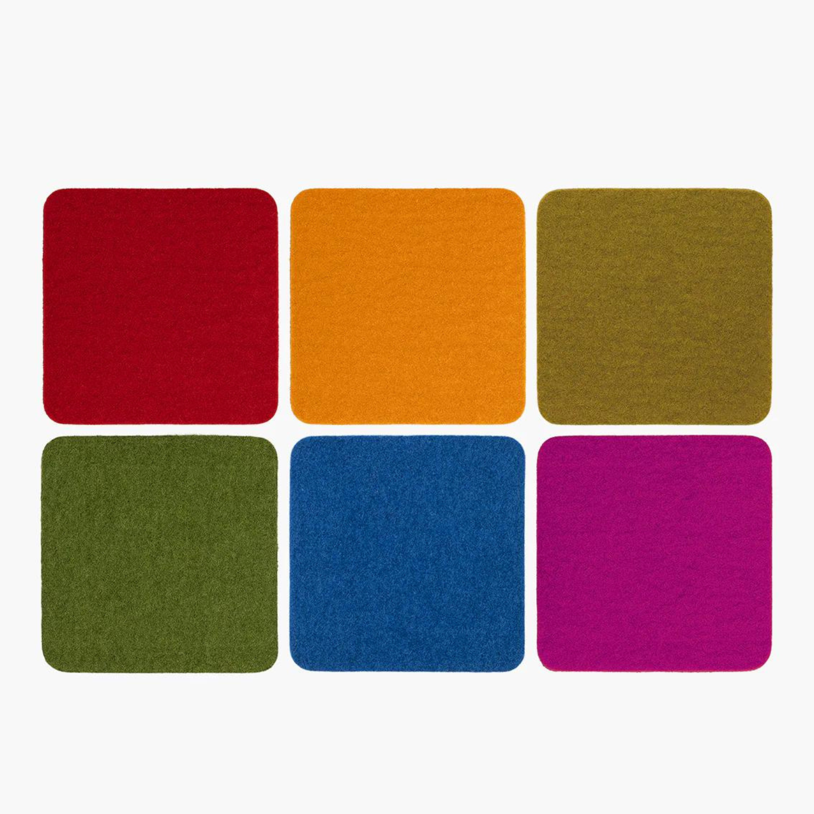 Sous-verres en laine mérinos (lot de 6)