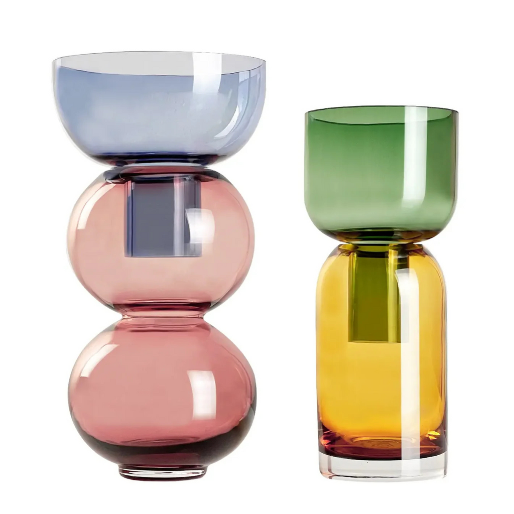 Ensemble de 4 vases en verre