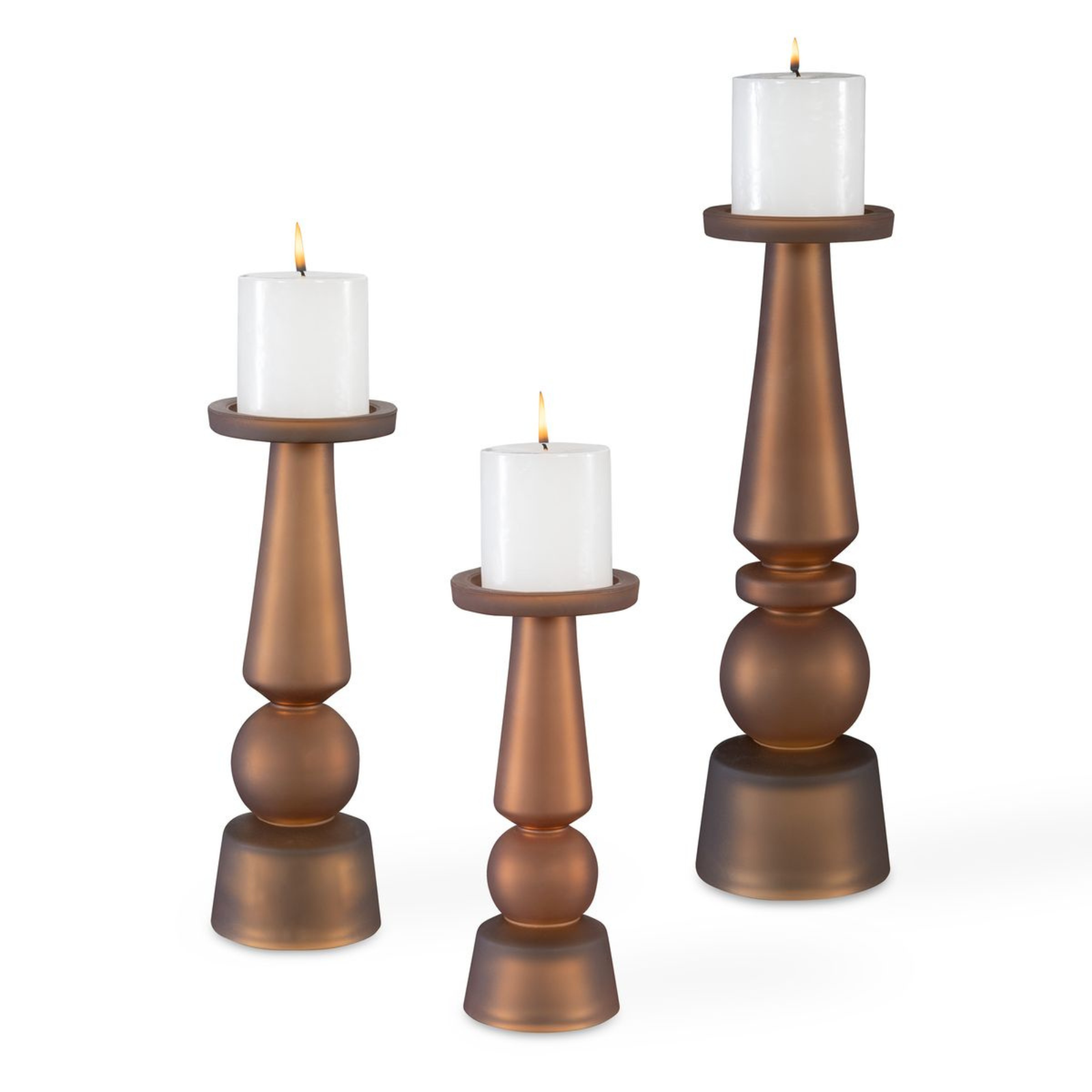 Ensemble de piliers en verre