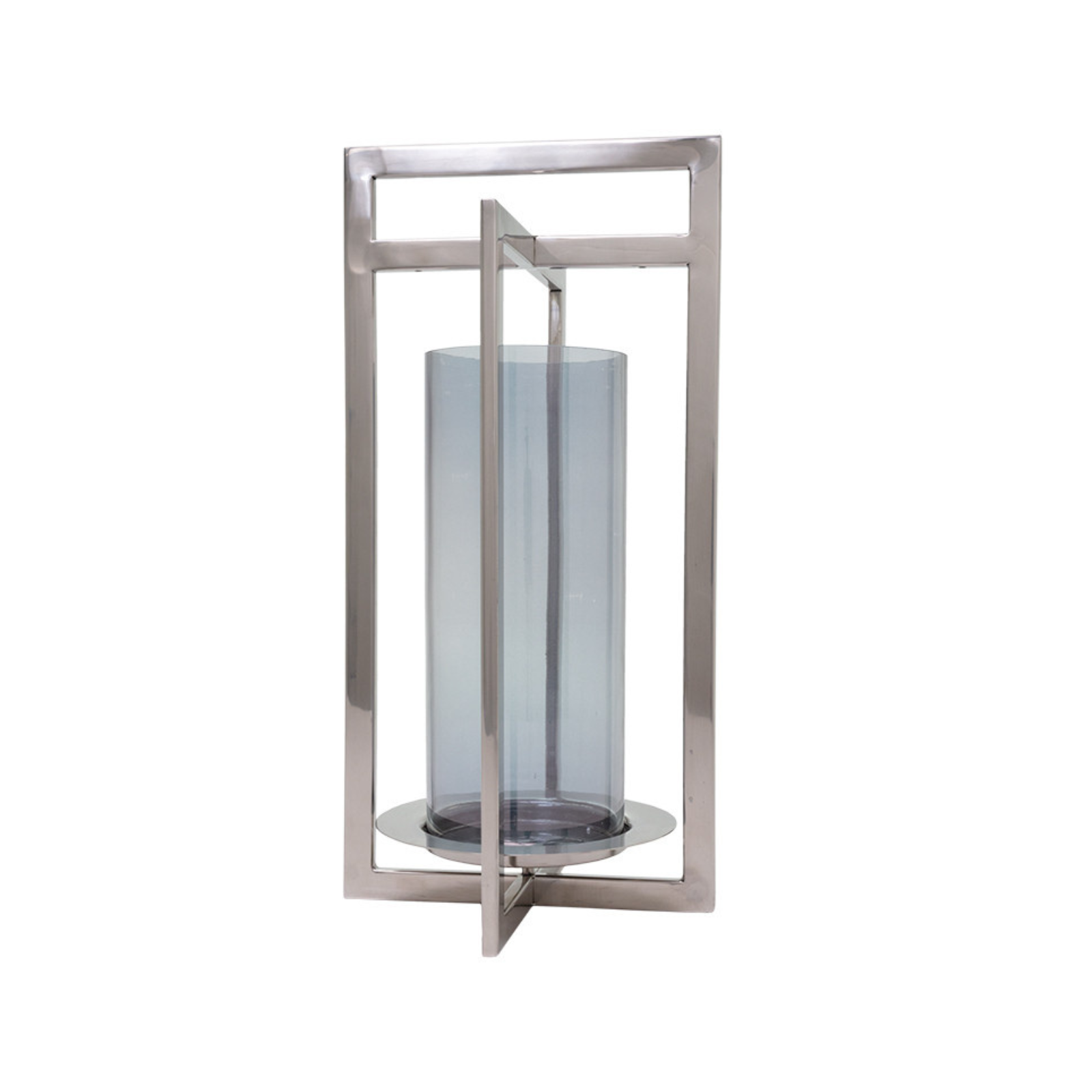 Lanterne en métal et verre
