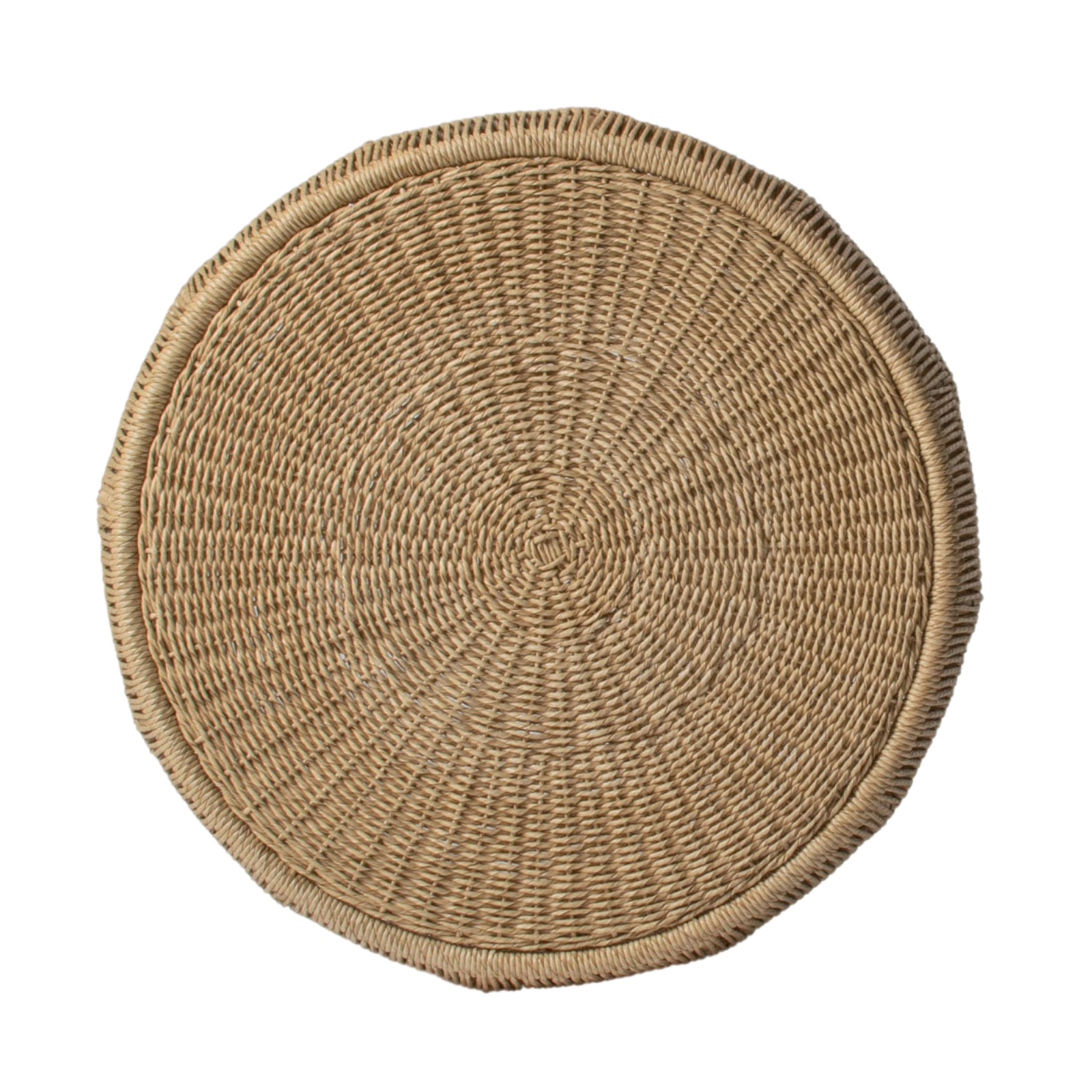 Table basse d'extérieur en faux osier