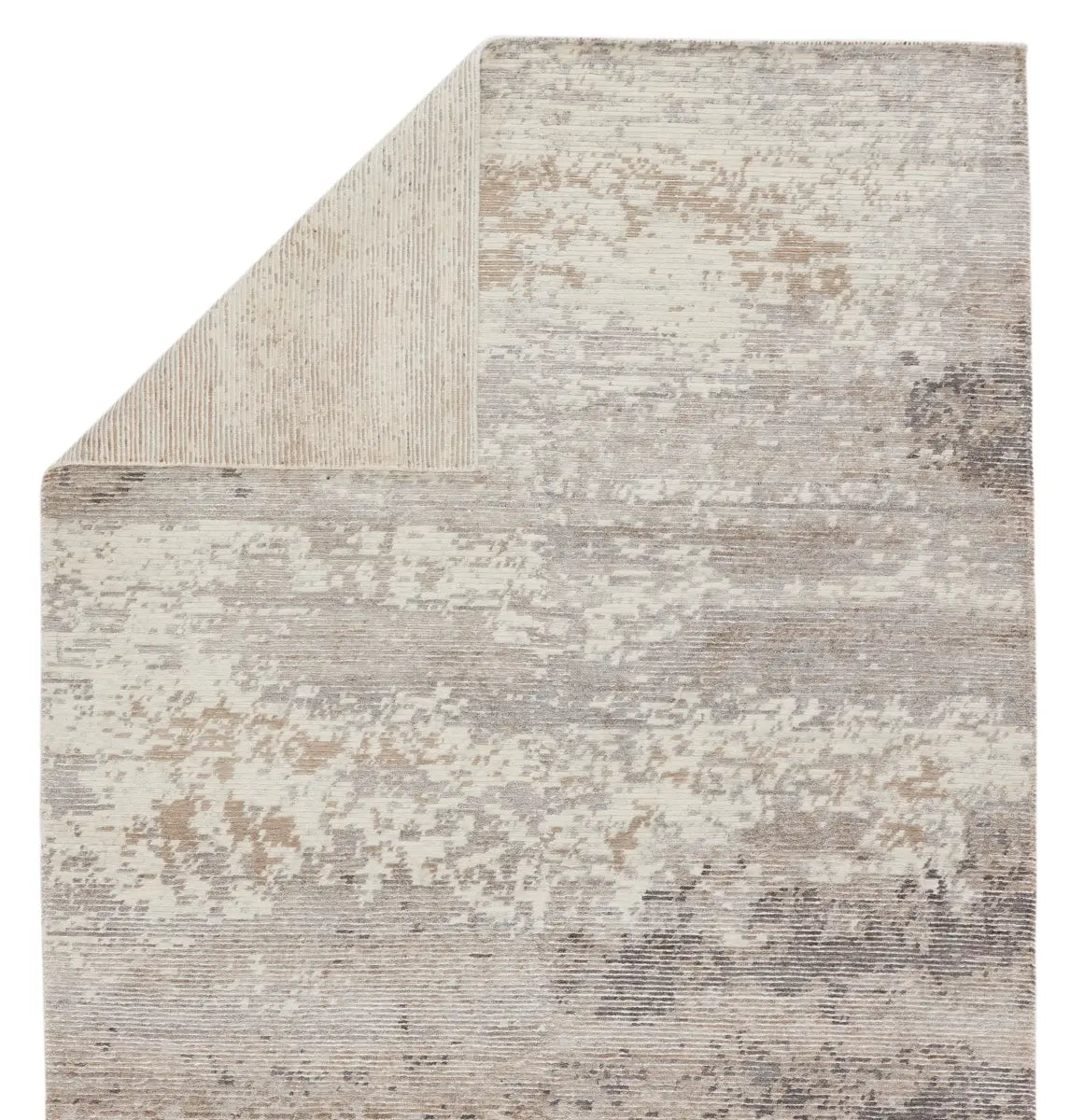 Tapis Roshan en viscose et lin