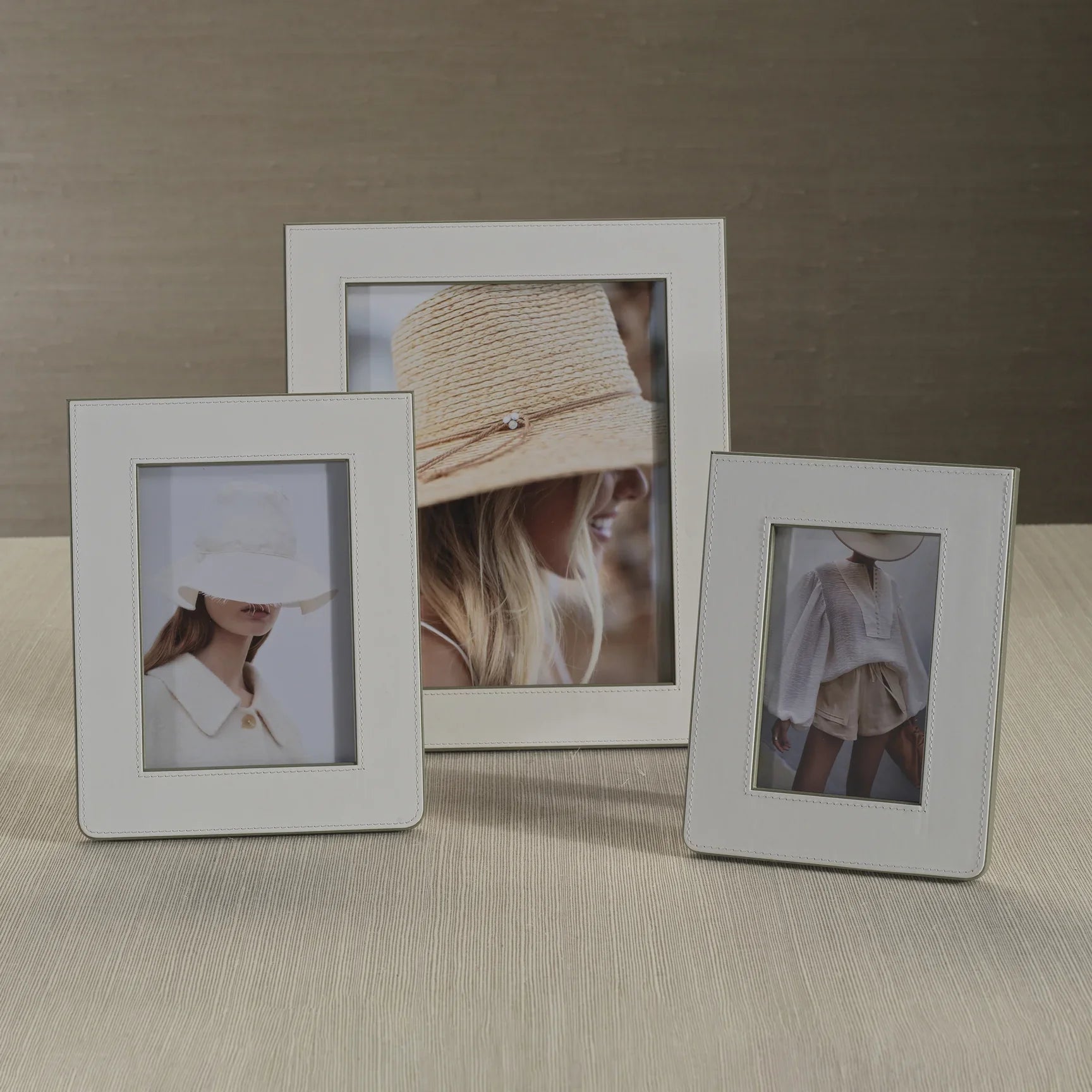 Cadre photo en cuir