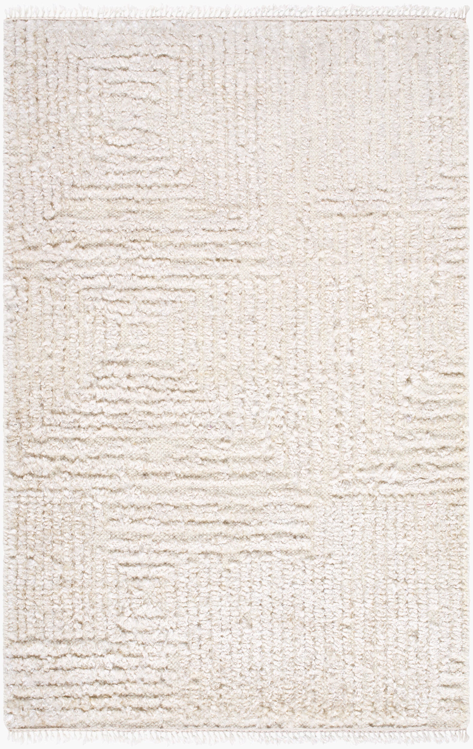 Tapis Lora en laine et viscose